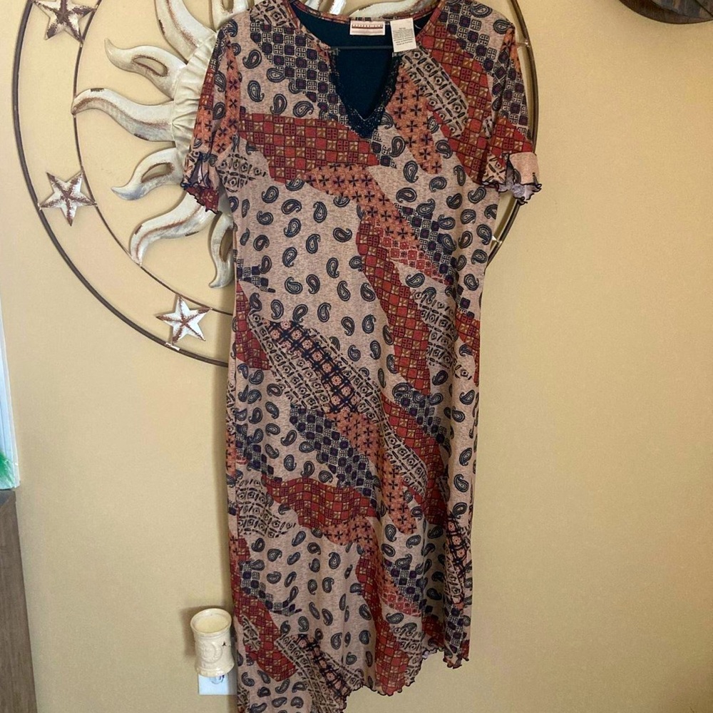 Vintage Paisley Patchwork Dress